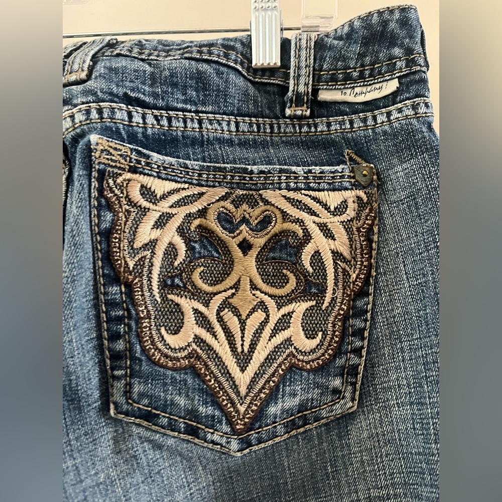 J & Company Women's Blue Boot Cut Jeans SAKS